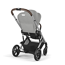 Коляска прогулянкова Cybex Balios S Lux SLV Stone Grey (з бампером) Сіра, фото 5