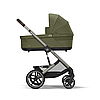 Коляска прогулянкова Cybex Balios S Lux TPE Moss Green (з бампером) Зелена, фото 6