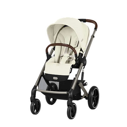 Коляска прогулянкова Cybex Balios S Lux TPE Seashell Beige (з бампером) Бежева, фото 1