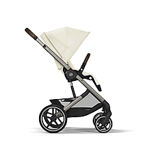 Коляска прогулянкова Cybex Balios S Lux TPE Seashell Beige (з бампером) Бежева, фото 3