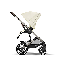 Коляска прогулянкова Cybex Balios S Lux TPE Seashell Beige (з бампером) Бежева, фото 4