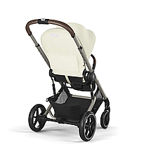 Коляска прогулянкова Cybex Balios S Lux TPE Seashell Beige (з бампером) Бежева, фото 5