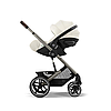 Коляска прогулянкова Cybex Balios S Lux TPE Seashell Beige (з бампером) Бежева, фото 6