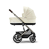 Коляска прогулянкова Cybex Balios S Lux TPE Seashell Beige (з бампером) Бежева, фото 7
