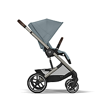 Коляска прогулянкова Cybex Balios S Lux TPE Stormy Blue (з бампером) Блакитна, фото 3