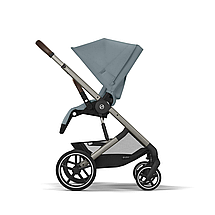 Коляска прогулянкова Cybex Balios S Lux TPE Stormy Blue (з бампером) Блакитна, фото 4