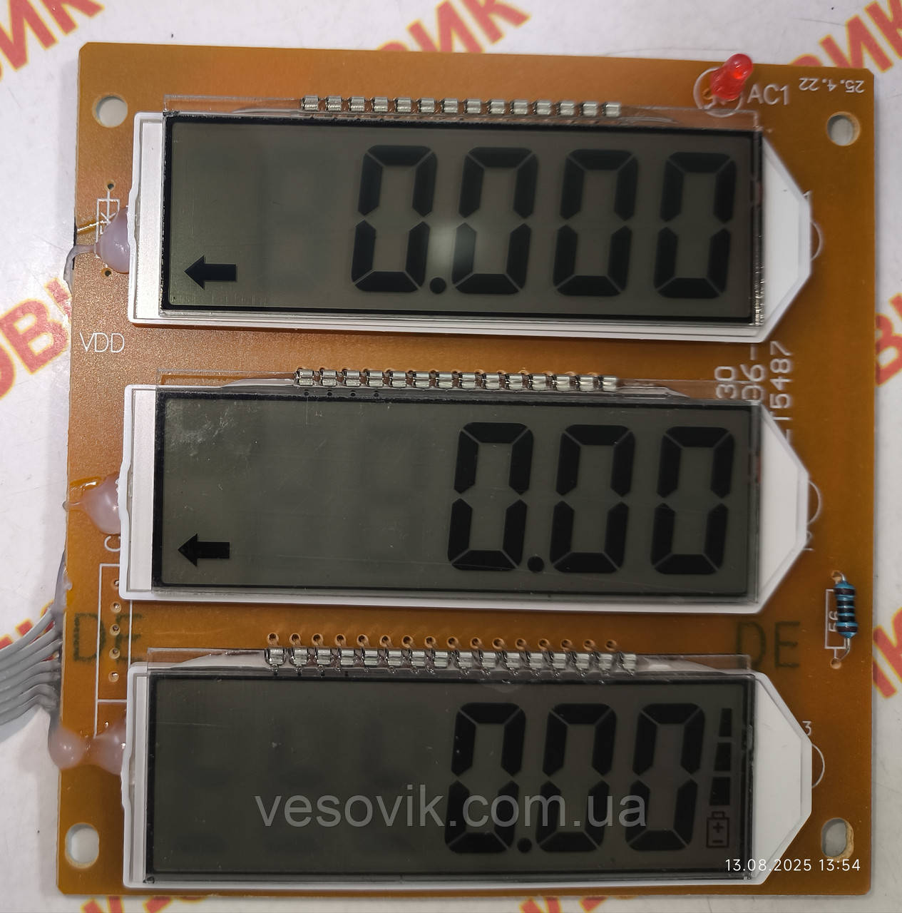 Дисплей для ваг 3v LT-2933 XC006 (HY9030, HY3323) з індикатором Олімп, Nokasonic і т.д. 95х92мм, фото 1