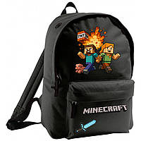 Рюкзак. Портфель в школу. Рюкзак з принтом Майнкрафт. Minecraft