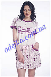 Домашнє плаття, сорочка жіноча LND 008/001 (ELLEN).