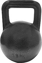 Гиря для кросфіту чавунна гиря спортивна для фітнесу гиря для атлетичних вправ лита GoodLift 16 кг, фото 2