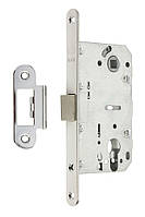 Замок для міжкімнатних дверей Gavroche GR 85K-EC ( безшумний) CP хром зі зворотньою планкою