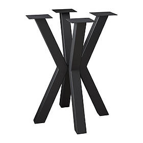 Комплект ніжок для журнального столу з металу 450 мм 4 шт Scandi Чорний