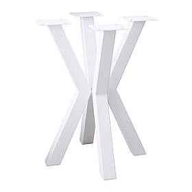 Комплект ніжок для журнального столу з металу 450 мм 4 шт Scandi Білий