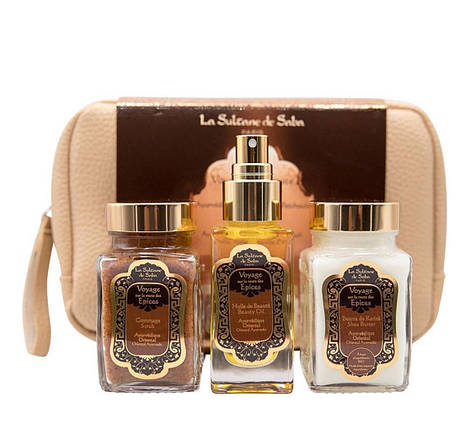 Набір для догляду за тілом La Sultane de Saba Voyage Epices Body Gift Set Oriental Ayurvedic Amber Vanilla Patchouli, фото 2