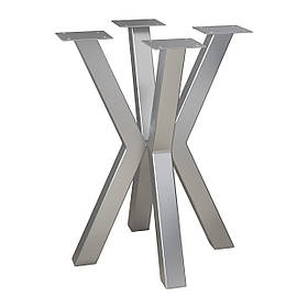 Комплект ніжок для журнального столу з металу 450 мм 4 шт Scandi Сатин