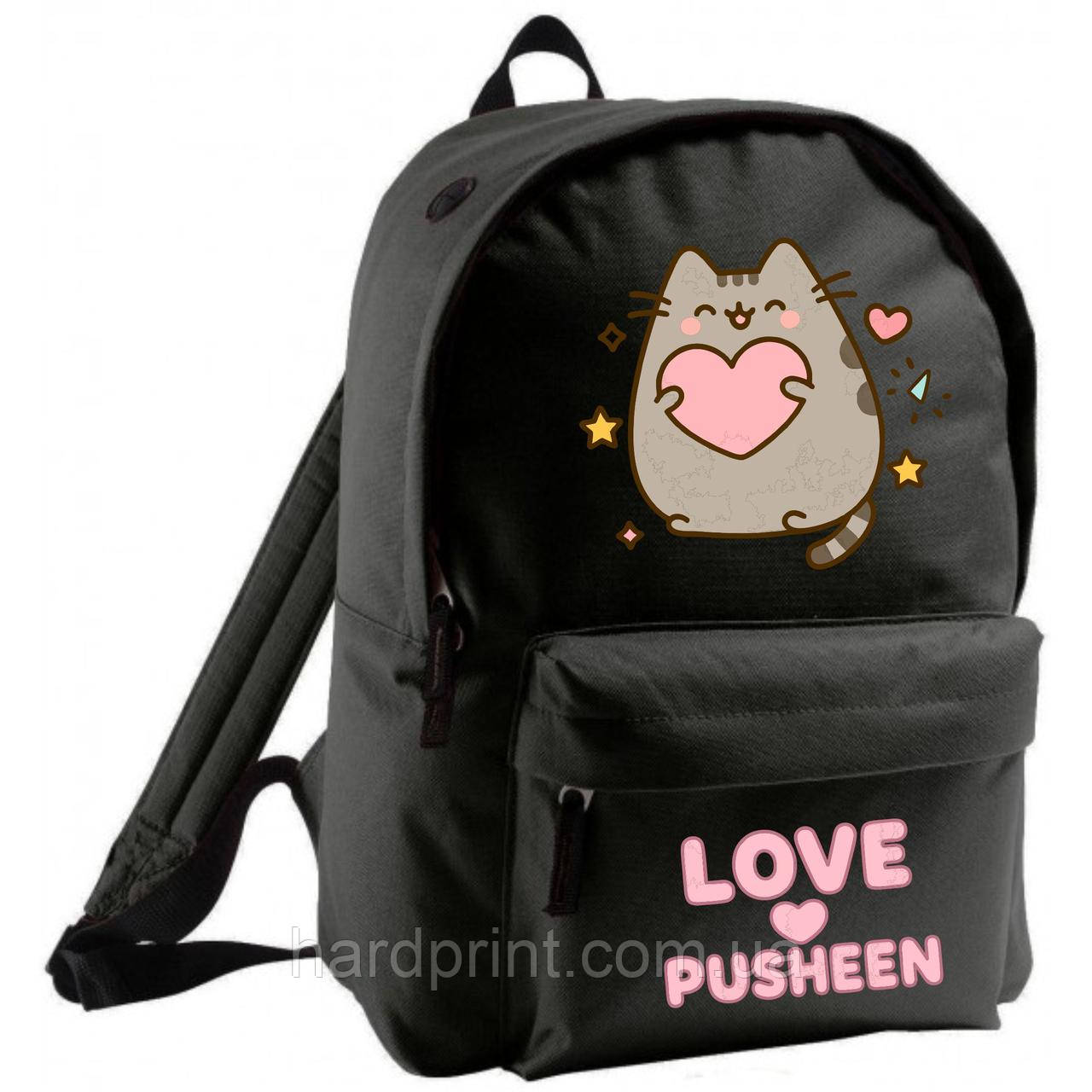 Портфель в школу. Рюкзак з принтом Кіт Pusheen Пушін, фото 1