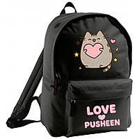 Портфель в школу. Рюкзак з принтом Кіт Pusheen Пушін