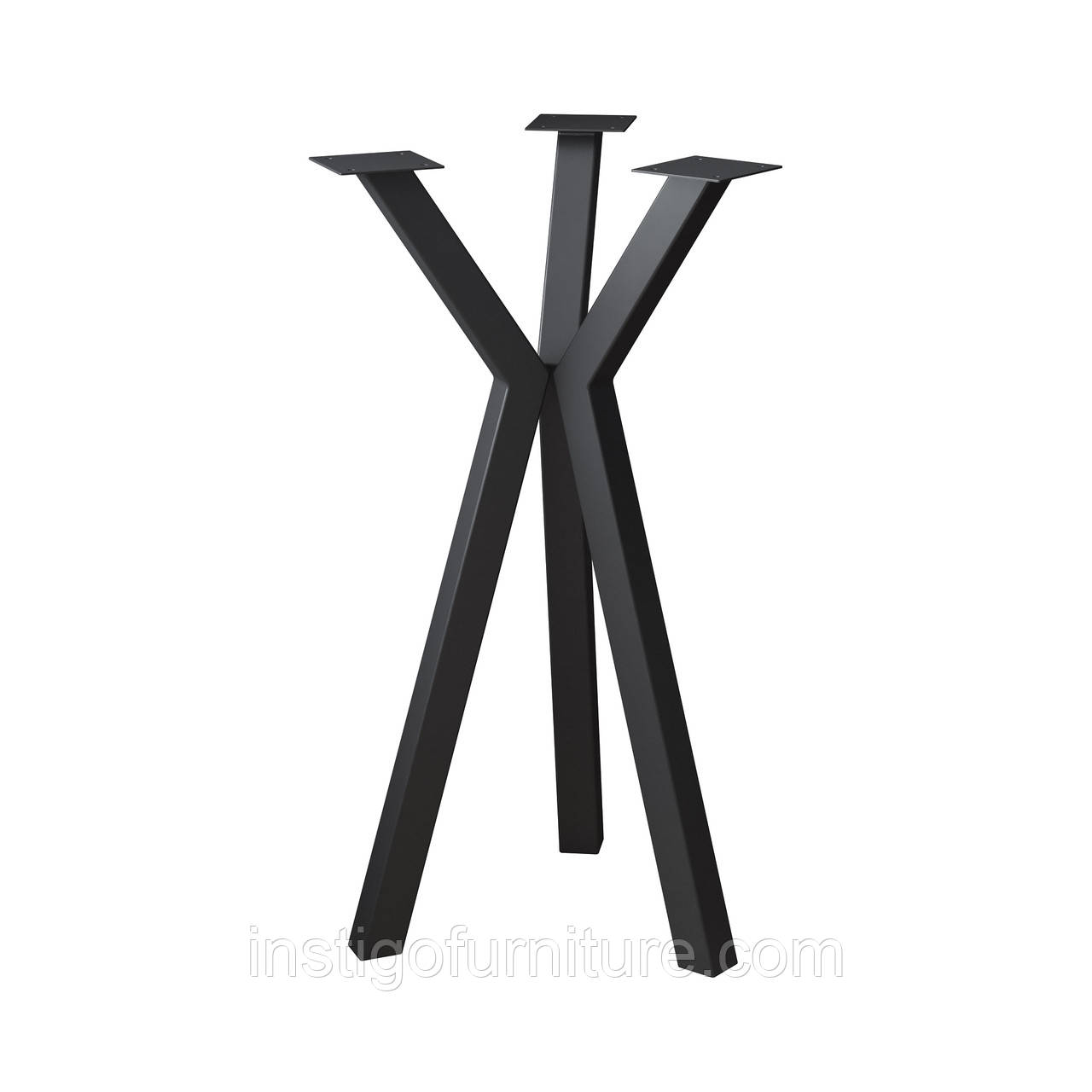 Комплект ніжок для столу з металу 730 мм 3 шт Scandi Чорний, фото 1