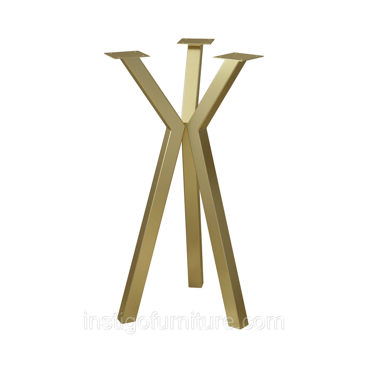 Комплект ніжок для столу з металу 730 мм 3 шт Scandi Золото, фото 1