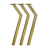 Комплект ніжок для столу з металу 730 мм 3 шт Scandi Золото, фото 4
