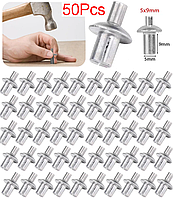 Ударні Заклепки d5мм;L9мм/50шт Алюмінієві Забивні SPEC (URZ-5x9-AL)