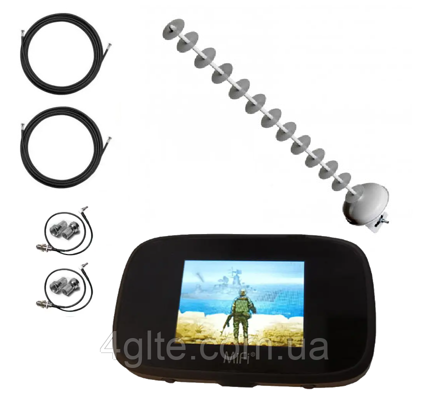 Комплект 4G WiFi роутер Novatel 7000UA + MIMO антена 2x20 дБ + кабель 2x15м, фото 1