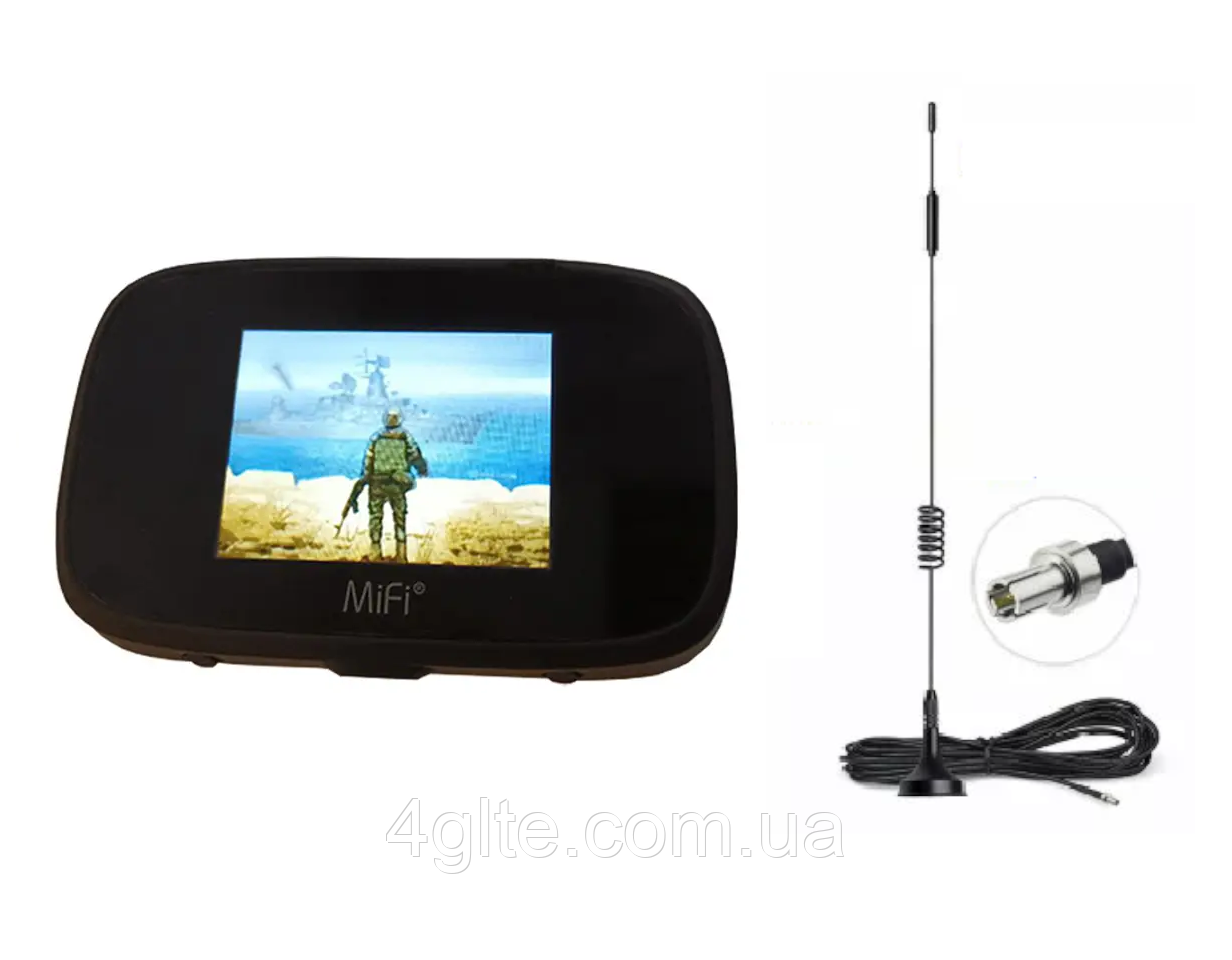 4G Wi-Fi роутер Novatel Wireless 7000UA з авто антеною 12дБ на магніті та 1,5м кабелю, фото 1