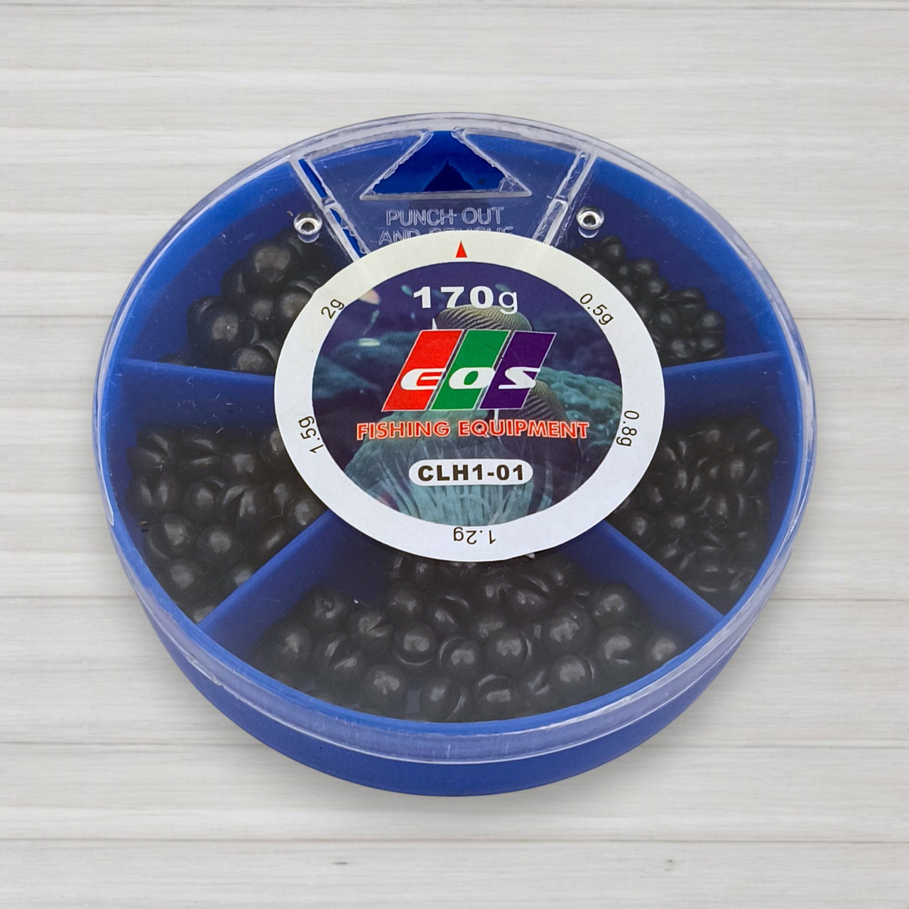 Набір грузил EOS CLH1-01, 170г, 5 розмірів, фото 1