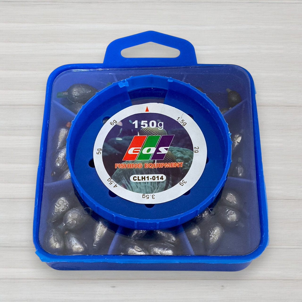 Набір грузил EOS CLH1-014 оливка ковзна, 150г, 7 розмірів, фото 1