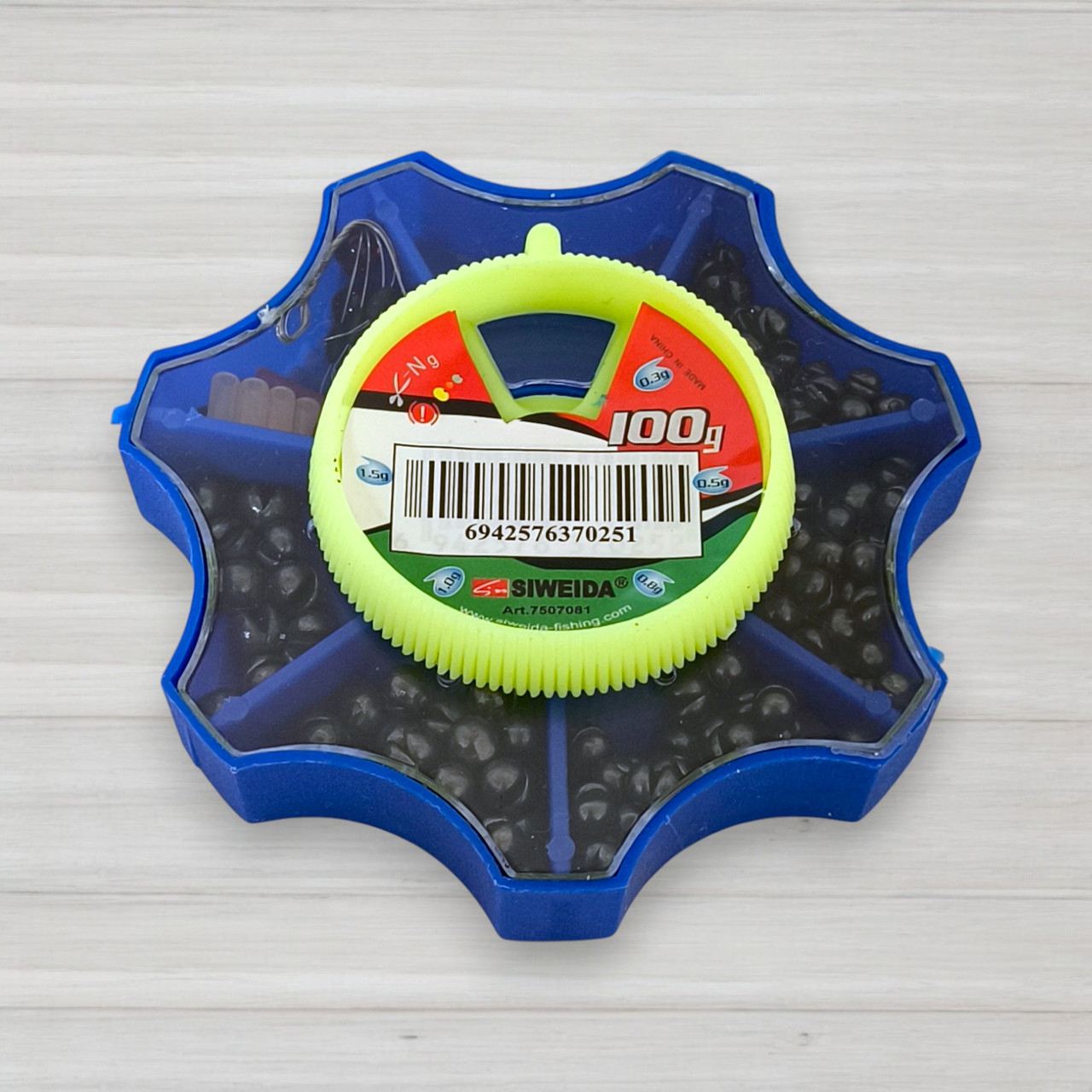 Набір грузил Siweida 7507081, 100г, 5 розмірів + фурнітура, фото 1