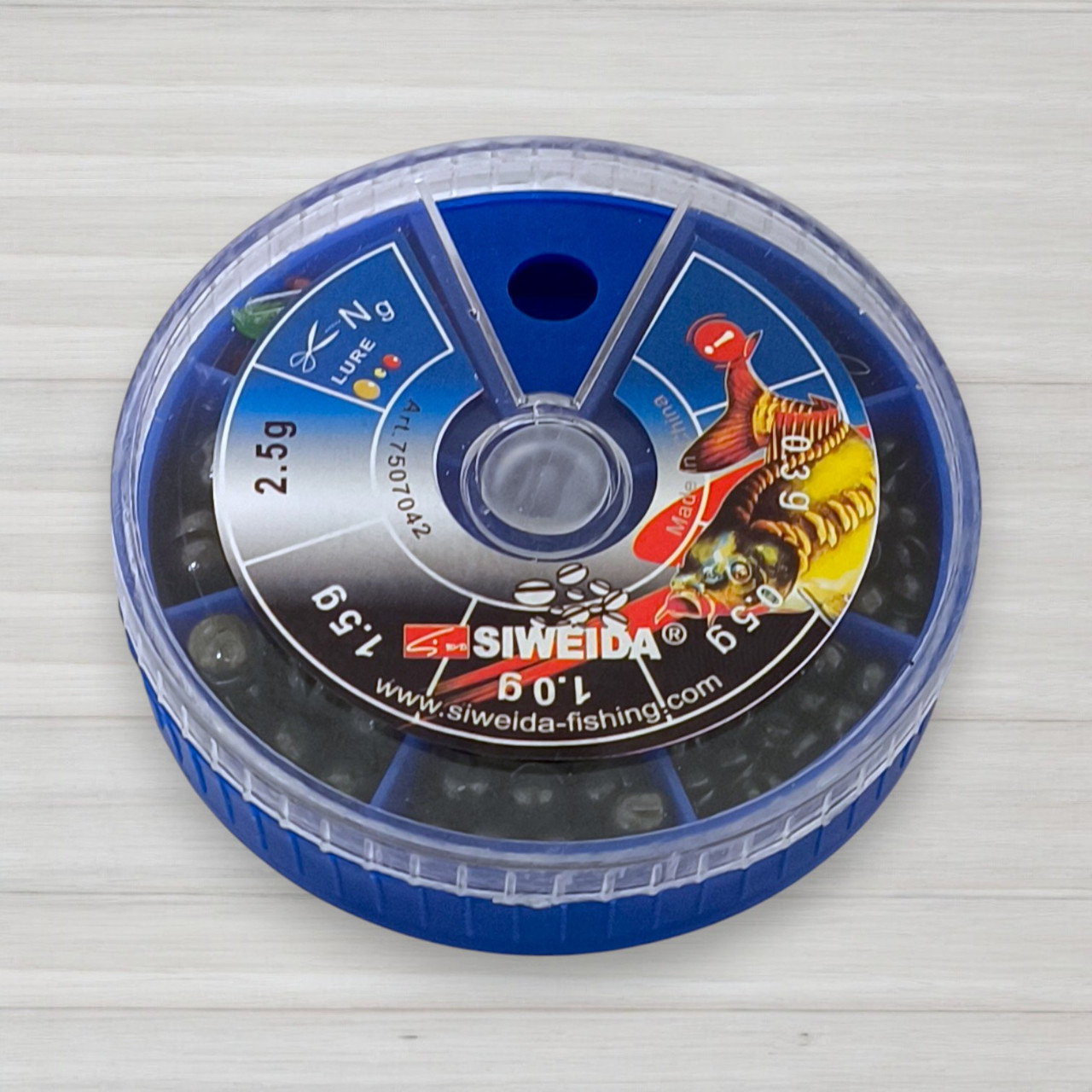 Набір грузил Siweida 7507042, 70г, 6 розмірів + фурнітура, фото 1