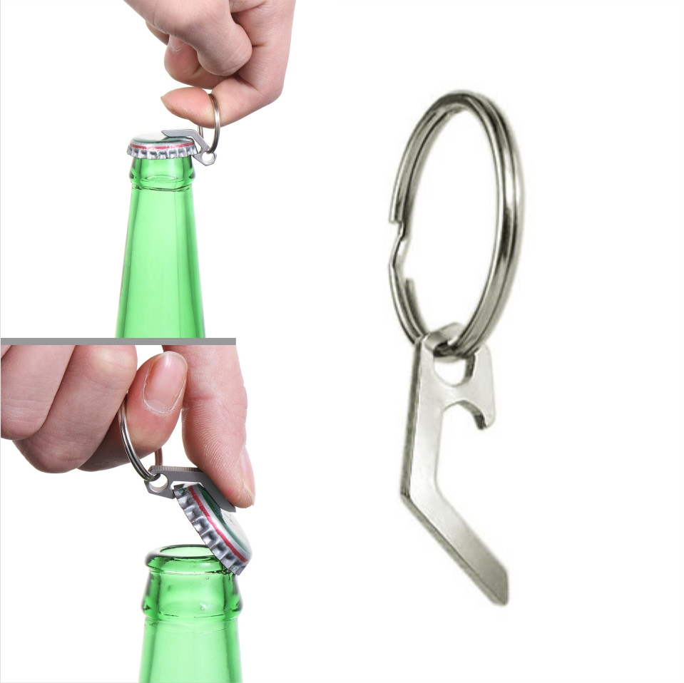 Міні-відкривачка брелок з нержавіючої сталі - Відкривачка для пляшок на ключі