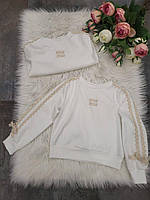 Ошатна кофта для дівчаток miu miu. 116-134