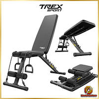 Тренувальна лава для дому та спортзалу, регульована з еспандерами Спортивна лава для тренувань TX-110B