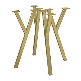 Комплект ніжок для столу з металу 730 мм 4 шт Loft Золото