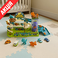 Трек з машинками для дітей зі звуком T 103-55 A Дитячий гараж з ліфтом Розвиваючий автотрек для дітей Від 3 років