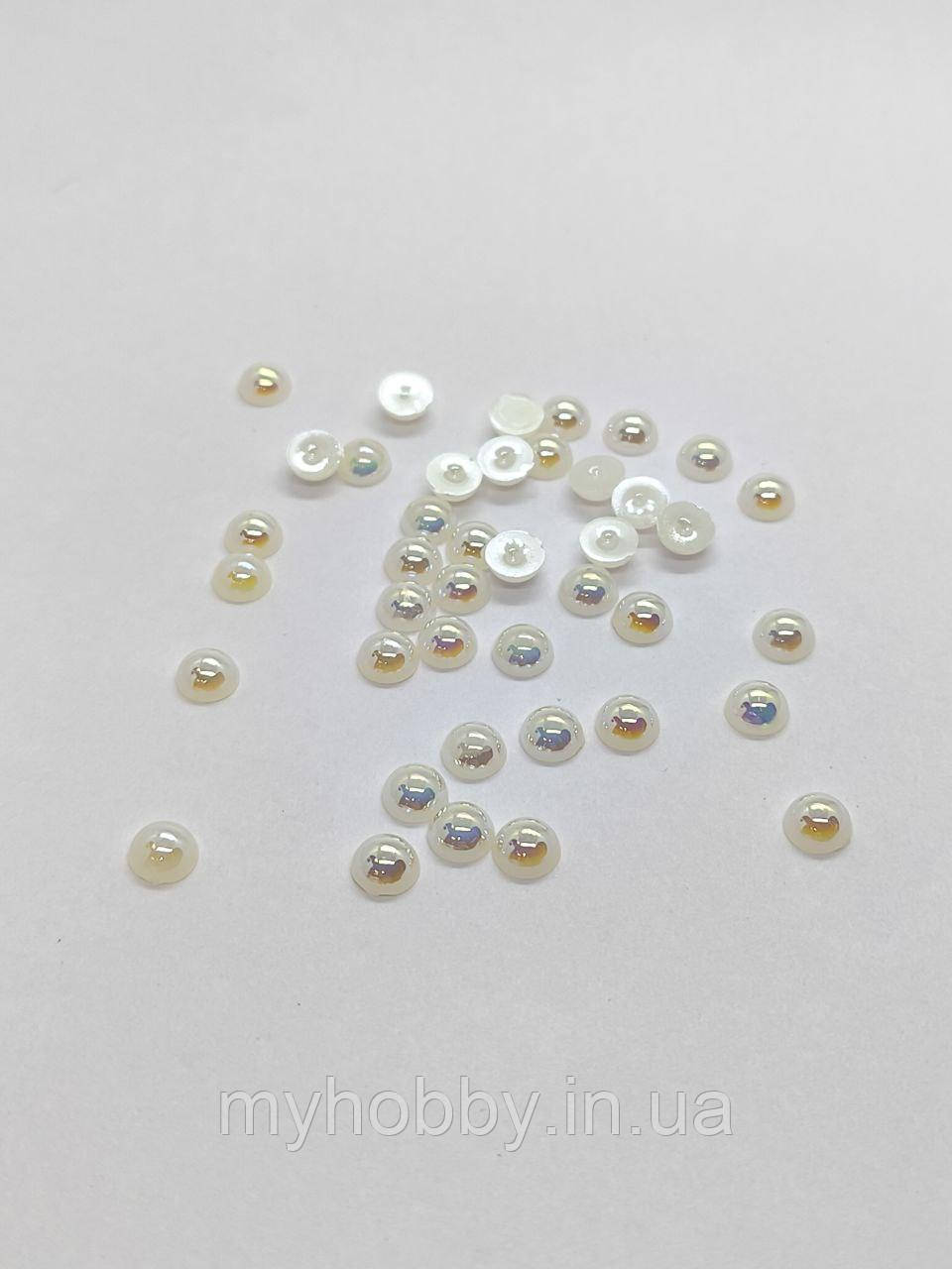 Напівнамистини 6мм Айворі АВ +-100шт, фото 1