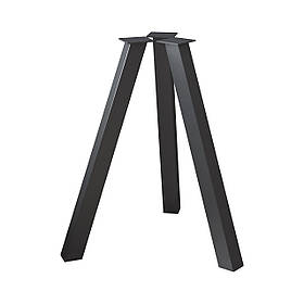 Комплект ніжок для столу з металу 730 мм 3 шт Minimal Чорний