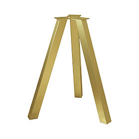 Комплект ніжок для столу з металу 730 мм 3 шт Minimal Золото