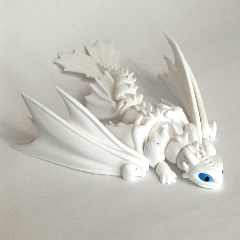 Іграшка Беззубік 3d, пластик/Гнучка 3д іграшка Денна лють "Як приборкати Дракона", фото 1