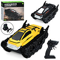 Танк YDJ-D885 радіокер., акум, гусеничний, USB, 2 кольори, кор., 25,5-23,5-13 см.