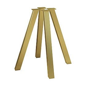 Комплект ніжок для столу з металу 730 мм 4 шт Minimal Золото