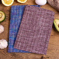 Набір із 2 кухонних рушників 633 Knitted Coziness рогожа-напівпанама Mirson 30х50 см (2 шт)