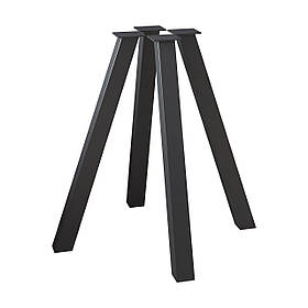 Комплект ніжок для столу з металу 730 мм 4 шт Minimal Чорний