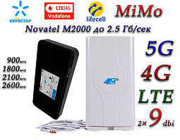 5G/4G WiFi роутер Inseego Novatel M2000 Cat 22 до 2.5 Гб/сек (KS,VD,Life) + антенна MIMO планшет