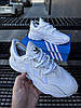 Чоловічі кросівки Adidas Ozweego White Адас Озвіго білі шкіряні, фото 3