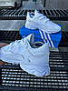 Чоловічі кросівки Adidas Ozweego White Адас Озвіго білі шкіряні, фото 9