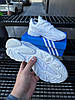 Чоловічі кросівки Adidas Ozweego White Адас Озвіго білі шкіряні, фото 10