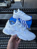 Чоловічі кросівки Adidas Ozweego White Адас Озвіго білі шкіряні, фото 5