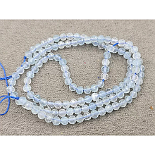 Натуральні намистини Аквамарин грань 3,2мм, довжина 38-39см
